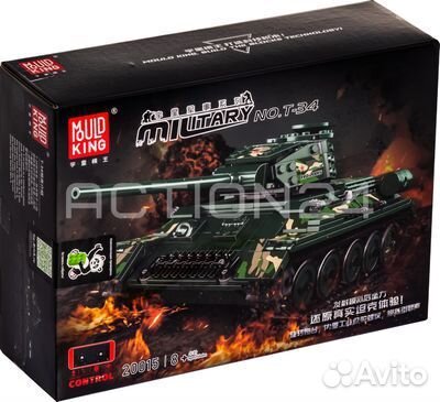 Конструктор Mould King 20015 Средний танк Т-34 с д