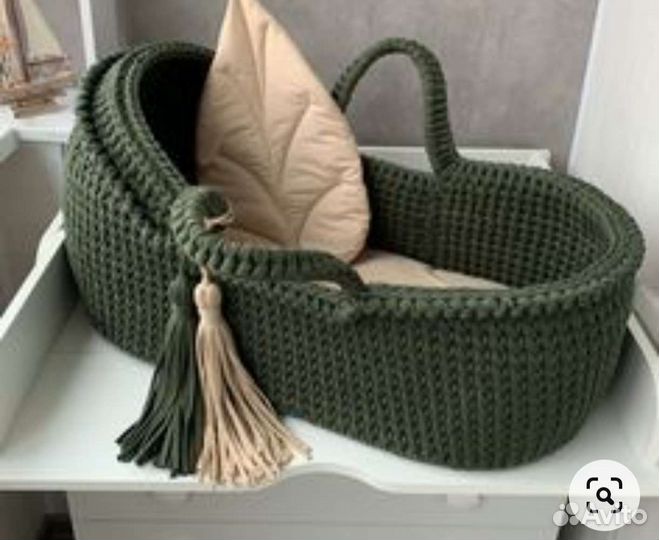 Вязание люльки, ковров, коробок для хранения