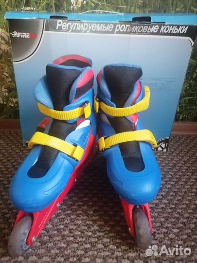 Роликовые коньки раздвижные 36-39,б/у