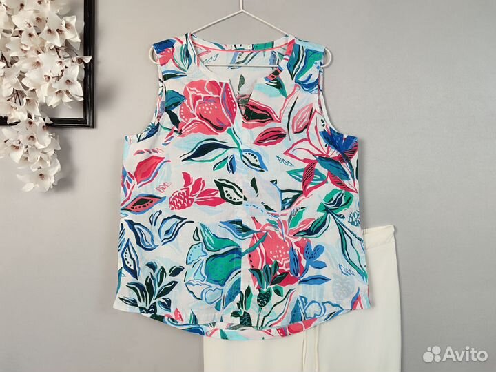 Блуза топ. Лен, хлопок. Cecil Германия р.М