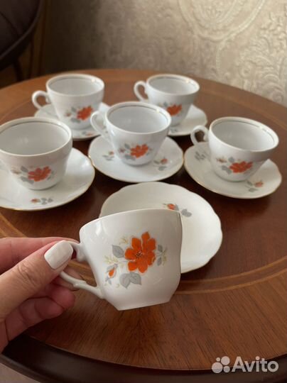 Чашка, кофейные пары, 6 шт