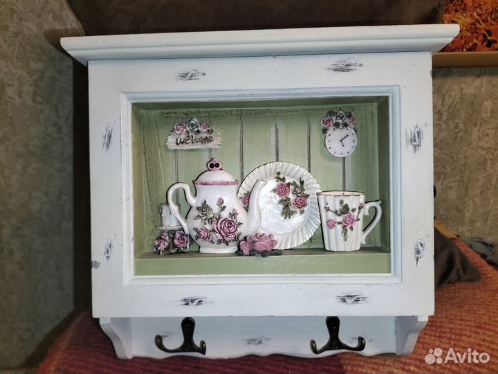 Ключница настенная из дерева