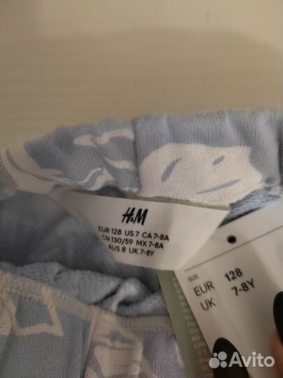 Шорты трикотаж H&M 128