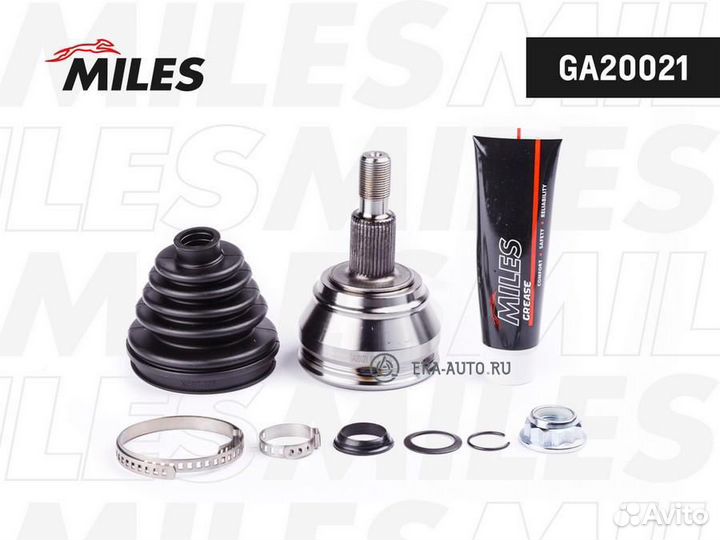 Miles GA20021 ШРУС наружный audi A3/VW G3/G4/passa