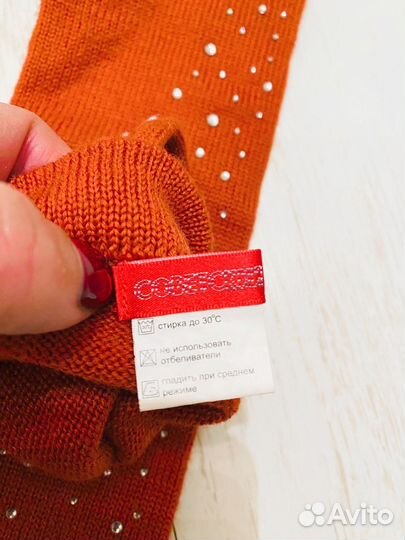 Перчатки варежки высокие женские