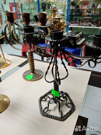 Подсвечники латунь, силумин, металл