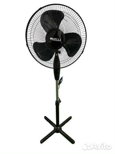 Напольный вентилятор Kelli KL-1016, черный