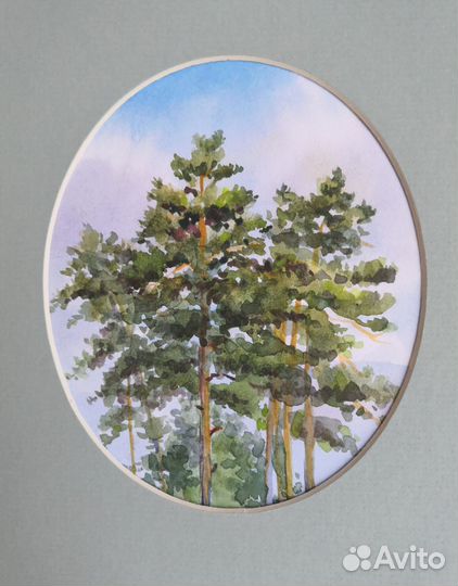 Пейзаж акварельный