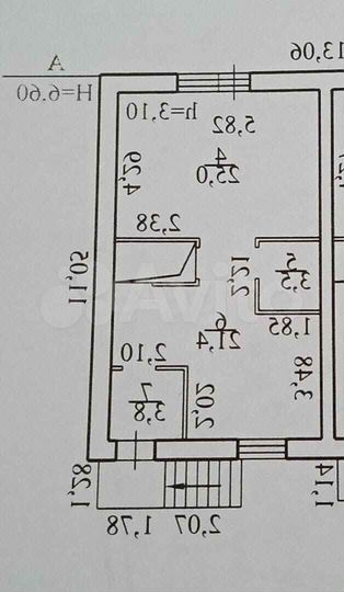 Коттедж 100 м² на участке 4,1 сот.