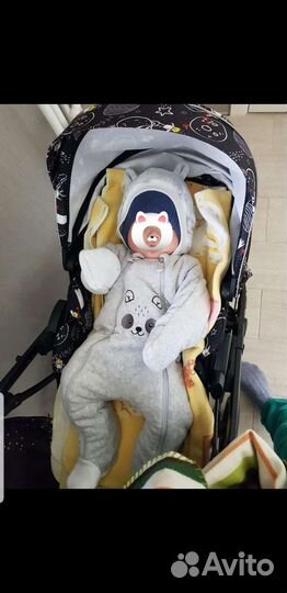 Детский комбинезон весна осень 74 и шапка ог 44-46