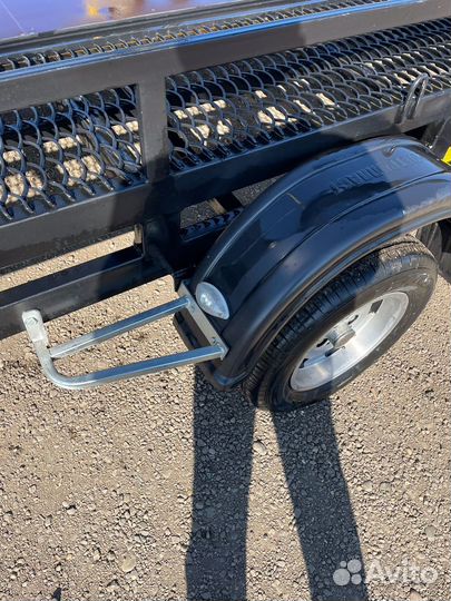 Прицеп 6.5/2 метра(площадка) с крановой установкой