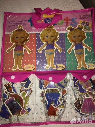 Магнитная игра «одень куклу»