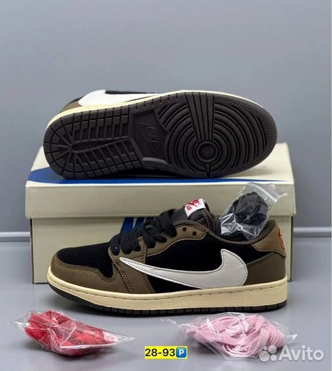 Кроссовки Женские Nike x Air Jordan 1 Low Travis