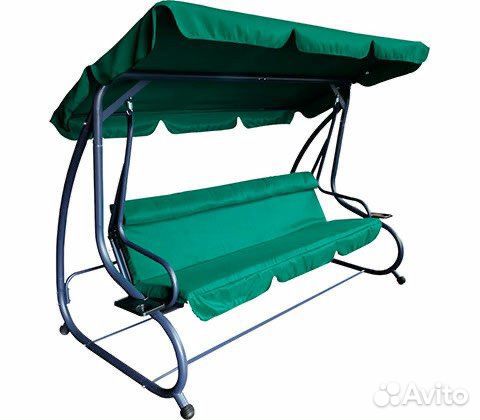 Новые- Качели садовые 4-х местные, раскладные