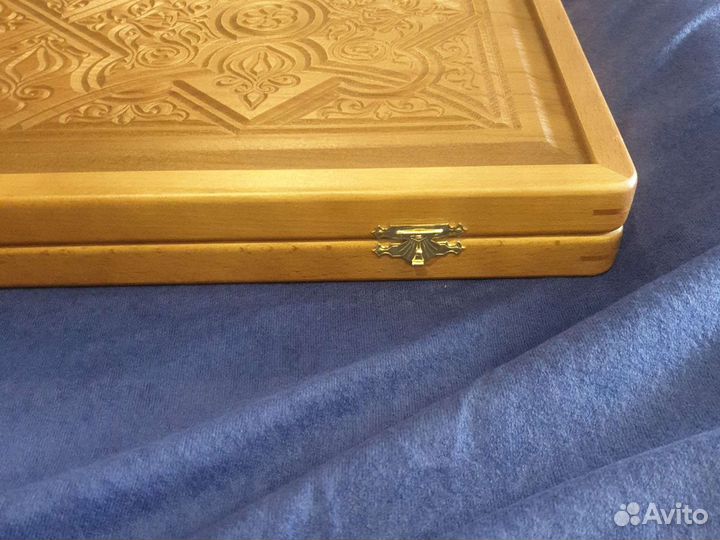 Нарды бук резные с узором