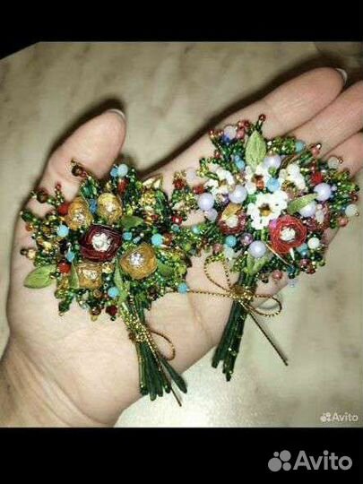 Брошь ручная работа
