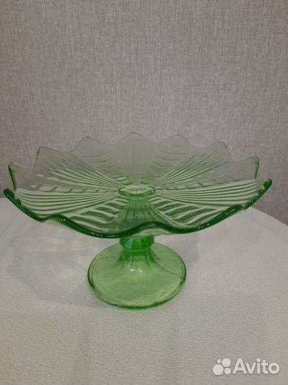 Ваза для фруктов на ножке СССР