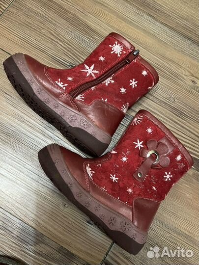 Зимние сапоги Котофей 24 размер для девочки