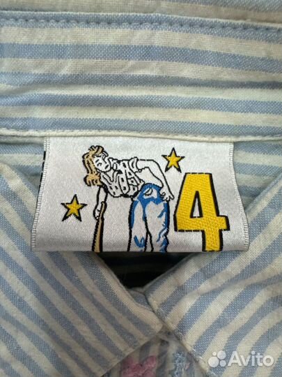 Американская винтажная рубашка женская 52/54