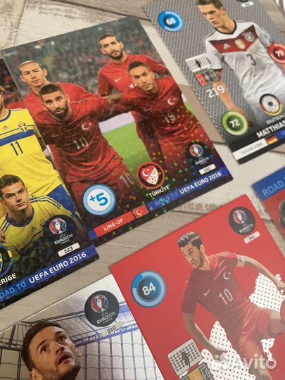 Карточки uefa euro 2016