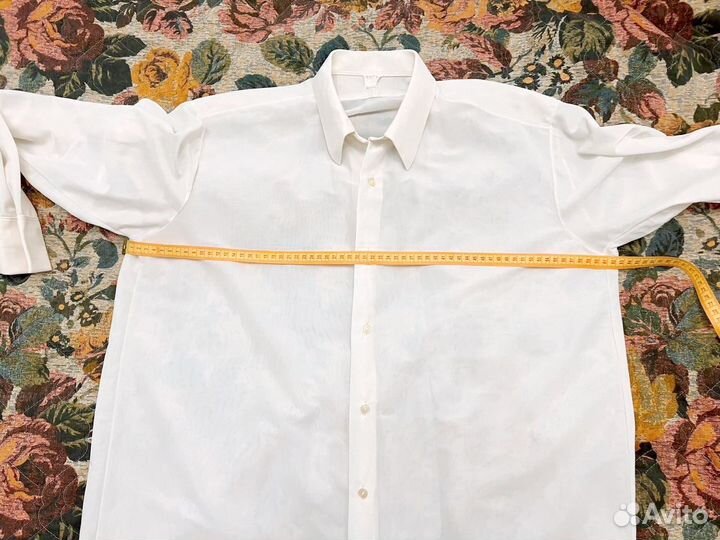 Мужская рубашка белая под шелк