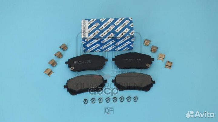 Колодки тормозные дисковые перед QF504551 quatt