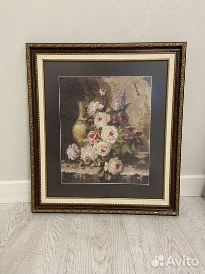 Картина (вышита крестом и оформлена в багет)