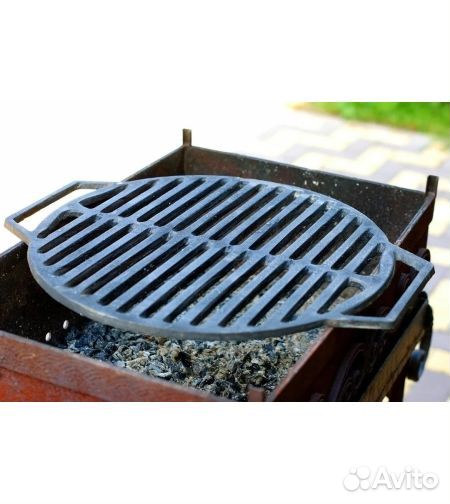 Решётка для гриля чугунная d-43см