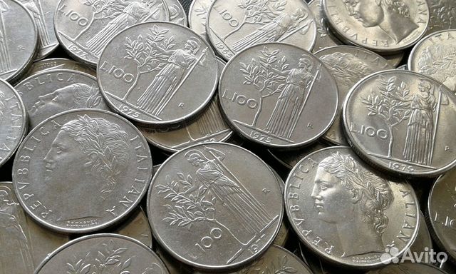 Монеты Италии 100 лир