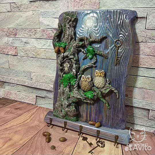 Вешалка/ключница/панно «Сон старого дуба»