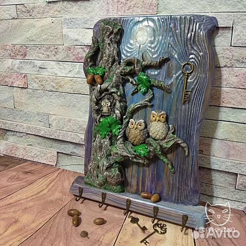 Вешалка/ключница/панно «Сон старого дуба»