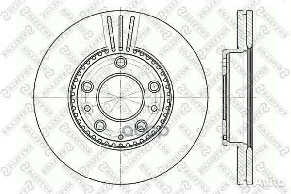 6020-3245V-SX диск тормозной передний Mazda 6