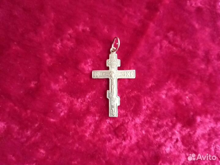 Крестик серебро 925
