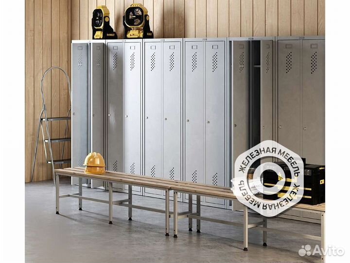 Скамейка деревянная для раздевалок W-1000 NT
