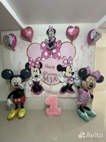 Плакат фотозона Мини Маус