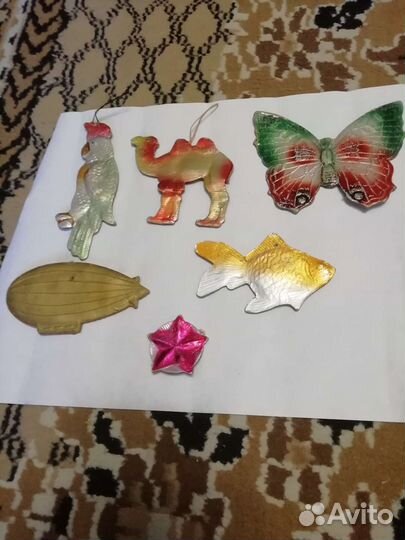 Елочные игрушки СССР картонаж