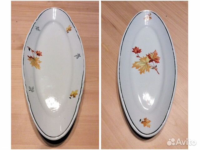 Селедочница “Кленовые листья” Дулёво СССР