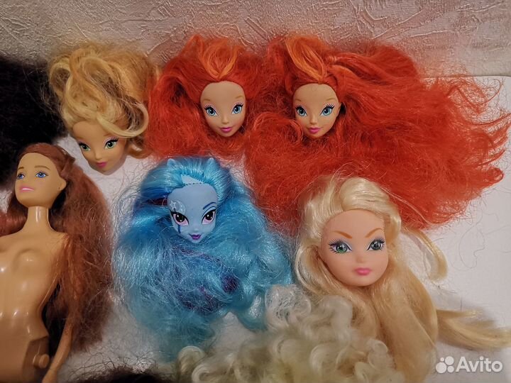 Куклы на запчасти Головы