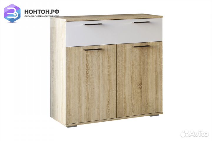 Тумба Белладжио дуб сонома / белый