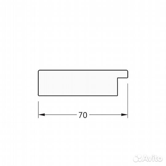 Зеркало Evoform Definite 53х43 BY 3020 в багетной