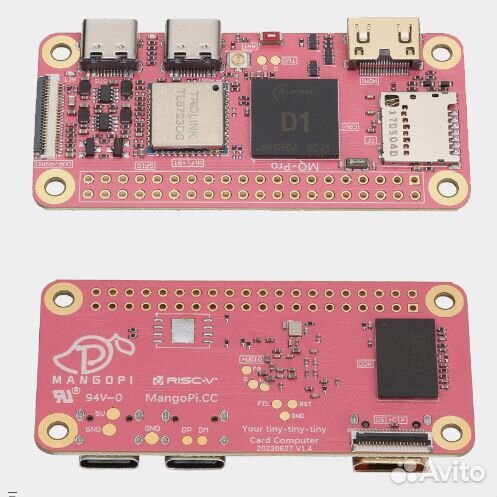 Одноплатный компьютер MangoPi Sparrow pink v1.4