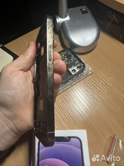 Снятый корпус в сборе iPhone 13 pro, gold идеал