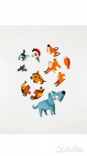 Бейби Пазл Дикие животные