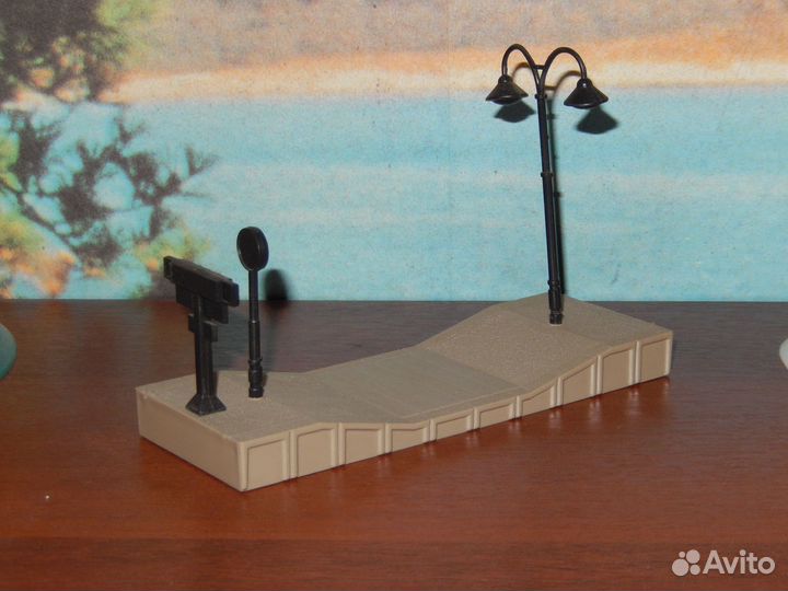 Рельсы, здания, тупики, аксессуары для жд макетов