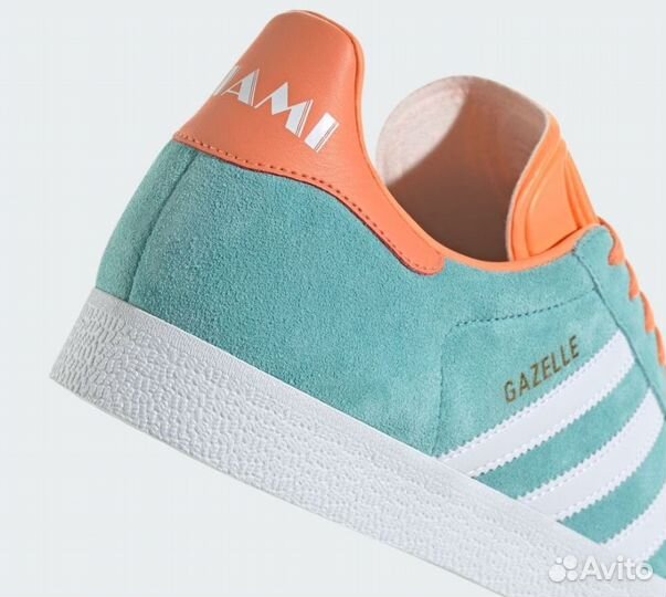 Кроссовки Adidas Gazelle Los Angeles FC, мятный