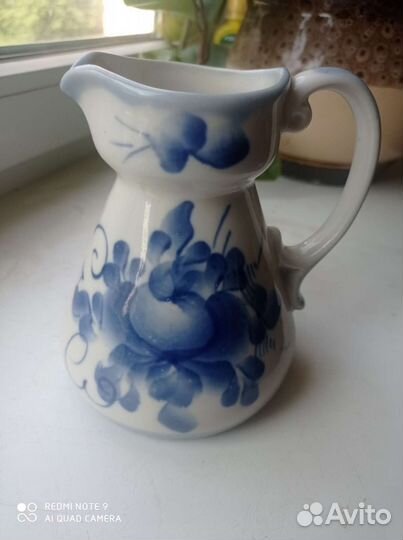 Чайник заварочный и сахарница СССР гжель