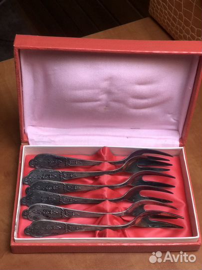 Вилки для лимона,ссср,мельхиор