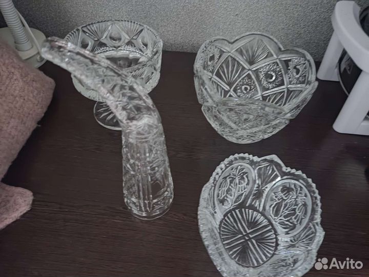 Конфетница хрусталь