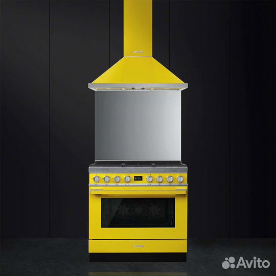 Варочный центр smeg CPF9gmyw+вытяжка KPF9YW