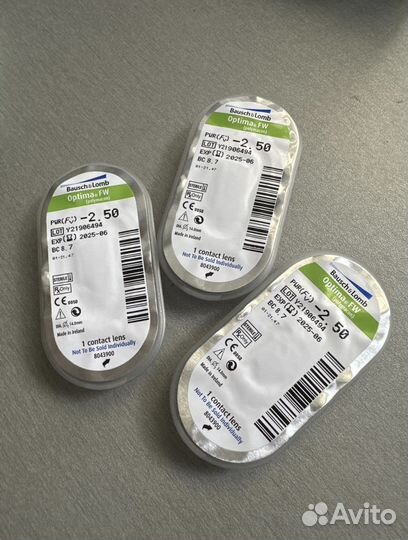 Линзы Оптима -2.50